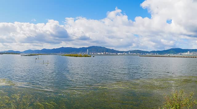 豊富な水資源、膨大な琵琶湖