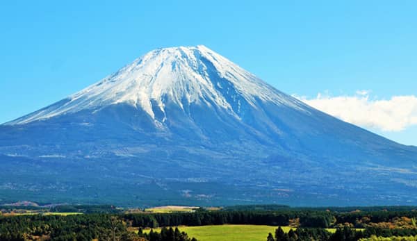 静岡から眺める富士山